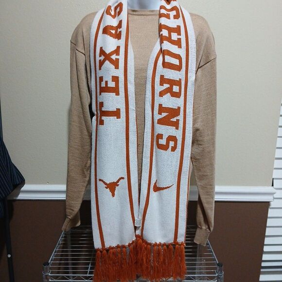 Nike Texas Longhorns Scarf NCAA Game Team Sports 80" x 6.5" - Picture 2 of 3